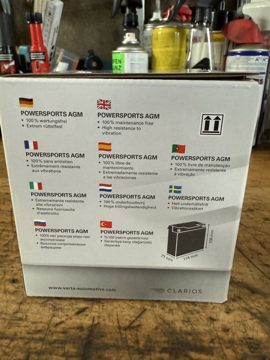 Varta Batterie: 12v 4Ah 80A   Neu Batterie – Usato da Sevelen venduto da e39-bmw 2