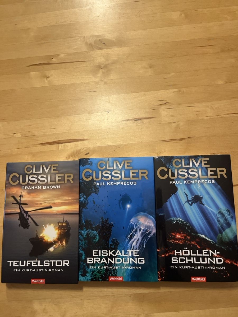 Clive Cussler Kurt Austin Reihe 3 Bände Weltbild Edition (Neu (gemäss ...
