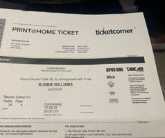 Zu verkaufen zwei Ticket zu Robbie Williams Konzert