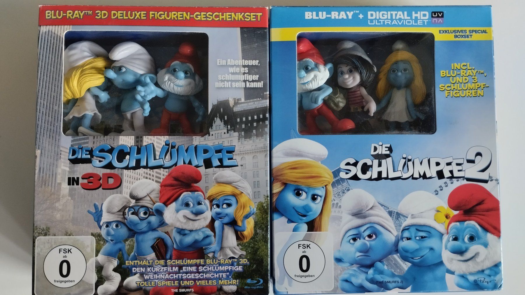 Tutti i DVDs: DIE SCHLÜMPFE 1+2 BLU-RAY/3D  LIM. FIGUREN EDITION – Usato da Basel venduto da Bal-Sagoth