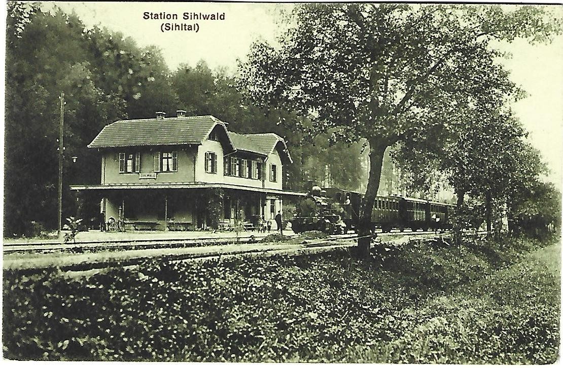 Cartoline postali: Station Sihlwald Sihltal Dampfzug – Usato da Wetzikon ZH venduto da Brulu100