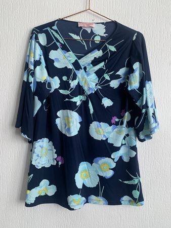 Blouse LÉONARD 🪻🐚💙 imprimé floral T38