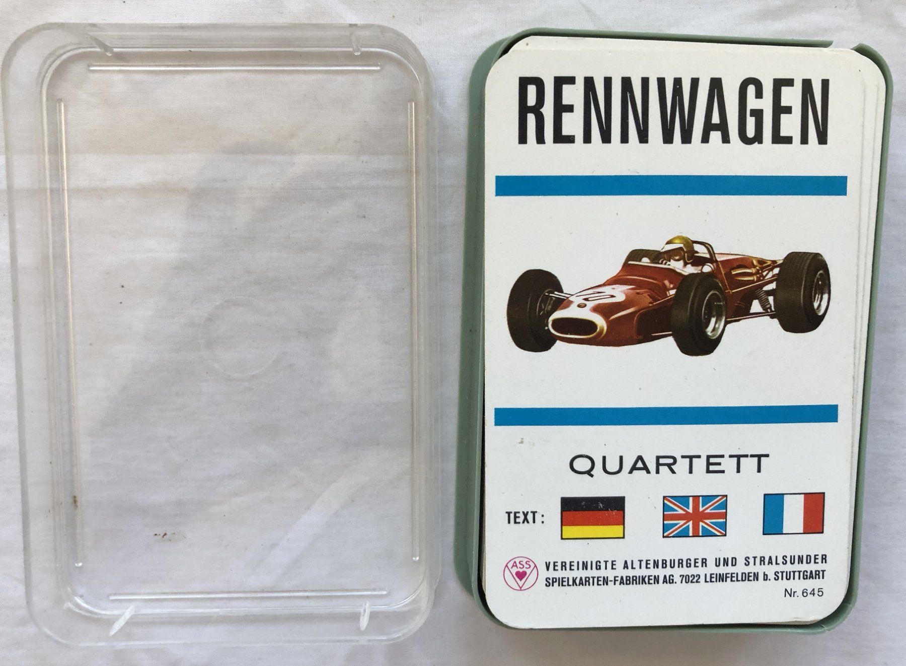Giochi: Quartett - RENNWAGEN - ca.1969 – Usato da Schaffhausen venduto da durruti 1