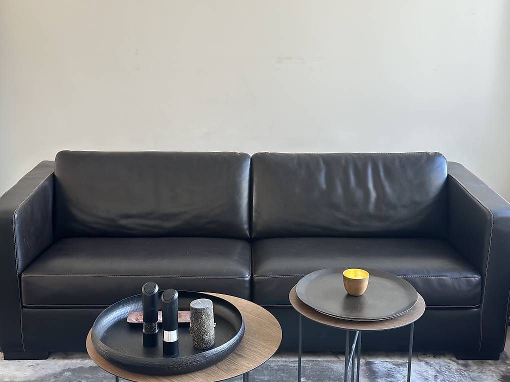 Sofas: Leder Sofa Couch, IDP, Creta, Dunkelbraun – D'occasion à Winterthur par san_l5wd
