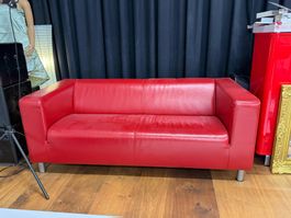 Modernes Sofa 2-Sitzer – Rot – Lounge / Büro / Empfang