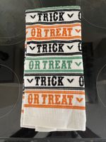 Halloween Kitchen Towel "Trick or Treat" Cotton Blend New