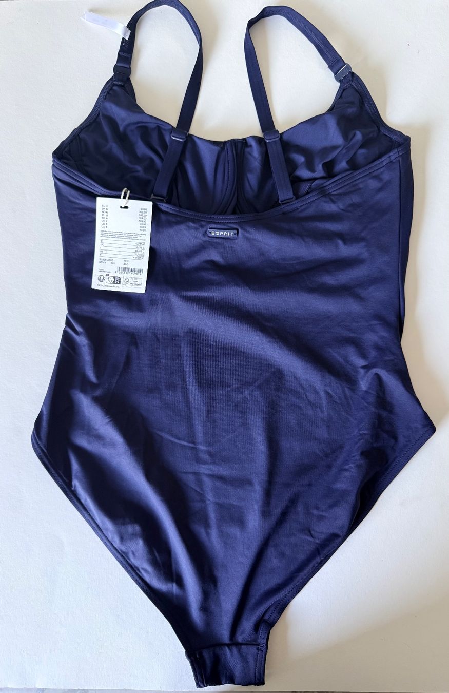 Esprit Costumi da bagno & Bikini: ESPRIT, Badekleid, Grösse 42/85C, Farbe Dunkelblau – Nuovo e nell'imballaggio originale da Rudolfstetten venduto da gst_g7xl 6