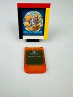 Playstation 1 PSX  PS1 original Memory Card Trans. Orange