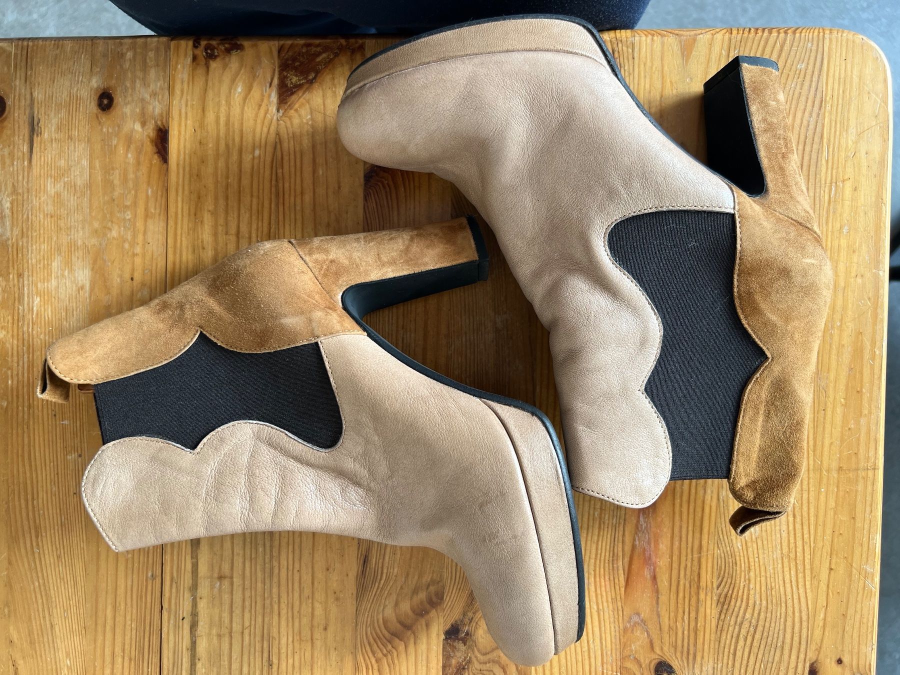 Chaussures femmes: Guja Lederstiefel Grösse 38 Beige – D'occasion à Basel par ute_h6jq 1