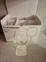 Lot de 6 verres à vin STORSINT IKEA  67 cl (23 oz)