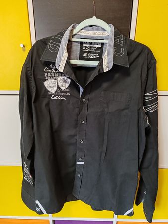 Camp David Herren Hemd, Grösse XL, Schwarz, Top Zustand!