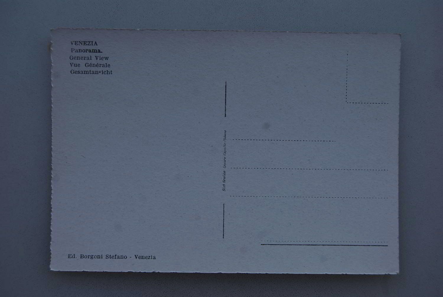Cartoline postali: AK Venezia - Panorama – Usato da Rüfenacht BE venduto da Toro06 1