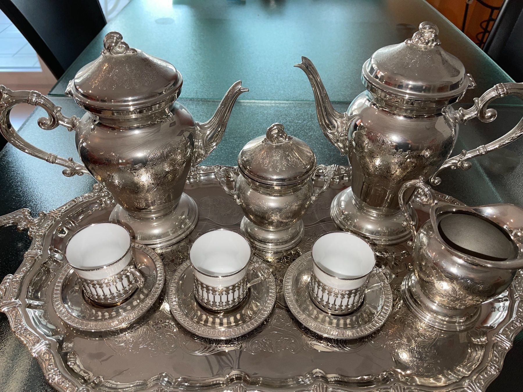 Set di piatti: Kaffeeservice – Nuovo (secondo la descrizione) da Egg b. Zürich venduto da d.t.t 1