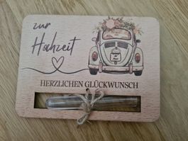 Hochzeitsgeschenk,Reagenzglas zur Hochzeit,Holz