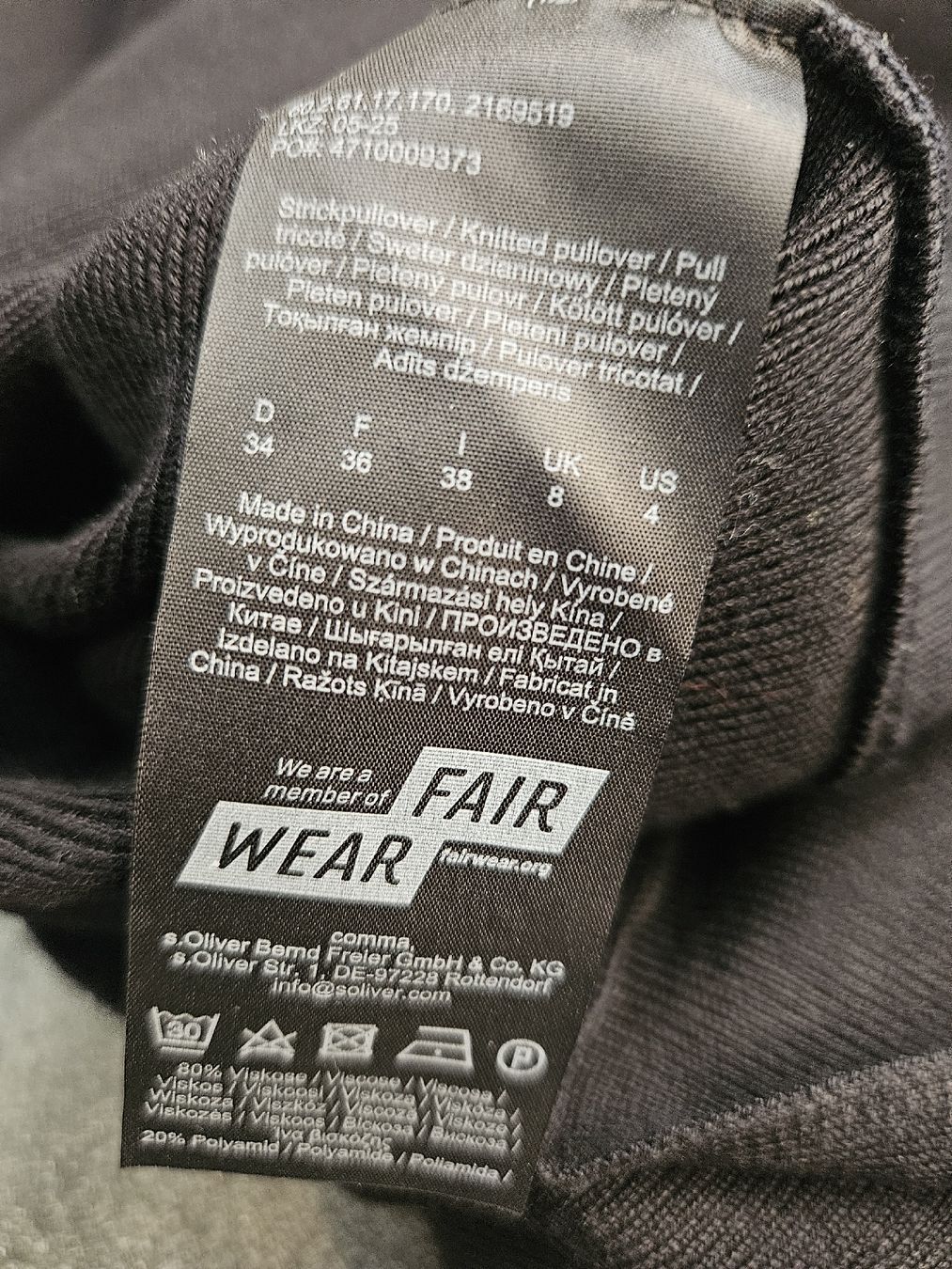 Comma Pullover & Sweatshirts: Damen Strickpullover Comma Grösse 34 schwarz  – Neu (gemäss Beschreibung) aus Anwil von nomolnoi 2