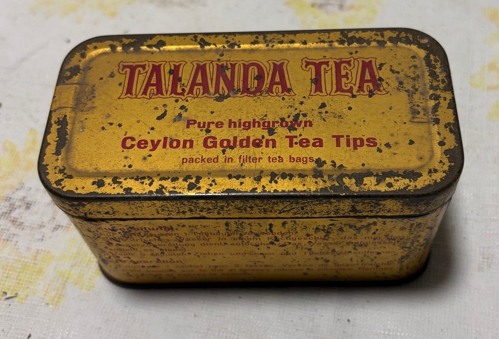 Tutte le decorazioni: Blechdosen Maggi + Talanda Tea – Usato da Aarwangen venduto da concorde58 2