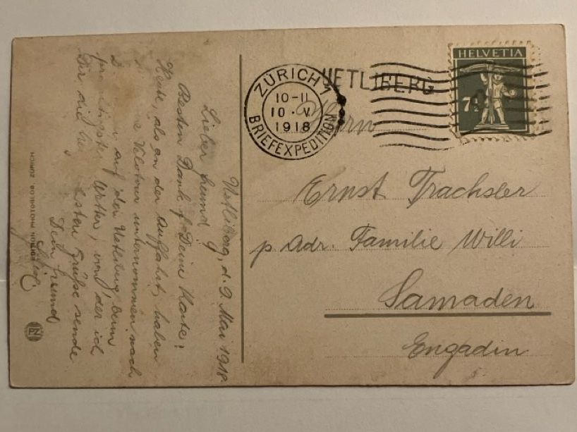 Cartoline postali: 2 alte Ansichtskarte Uetliberg und Utokulm – Usato da Bauma venduto da Baumer71 2