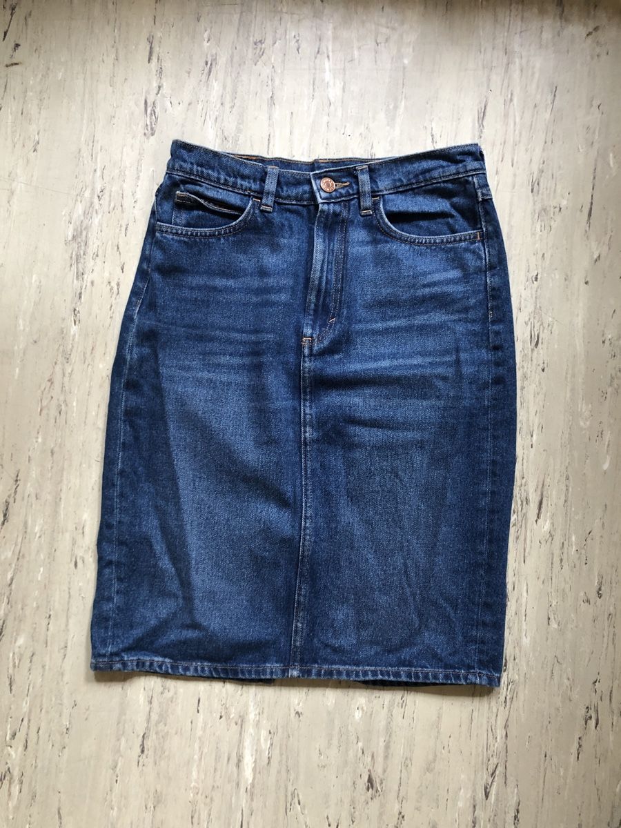 Monki Gonne: Halblanger Denim Rock // Monki // Grösse S – Nuovo (secondo la descrizione) da Zürich venduto da aurelia_nater