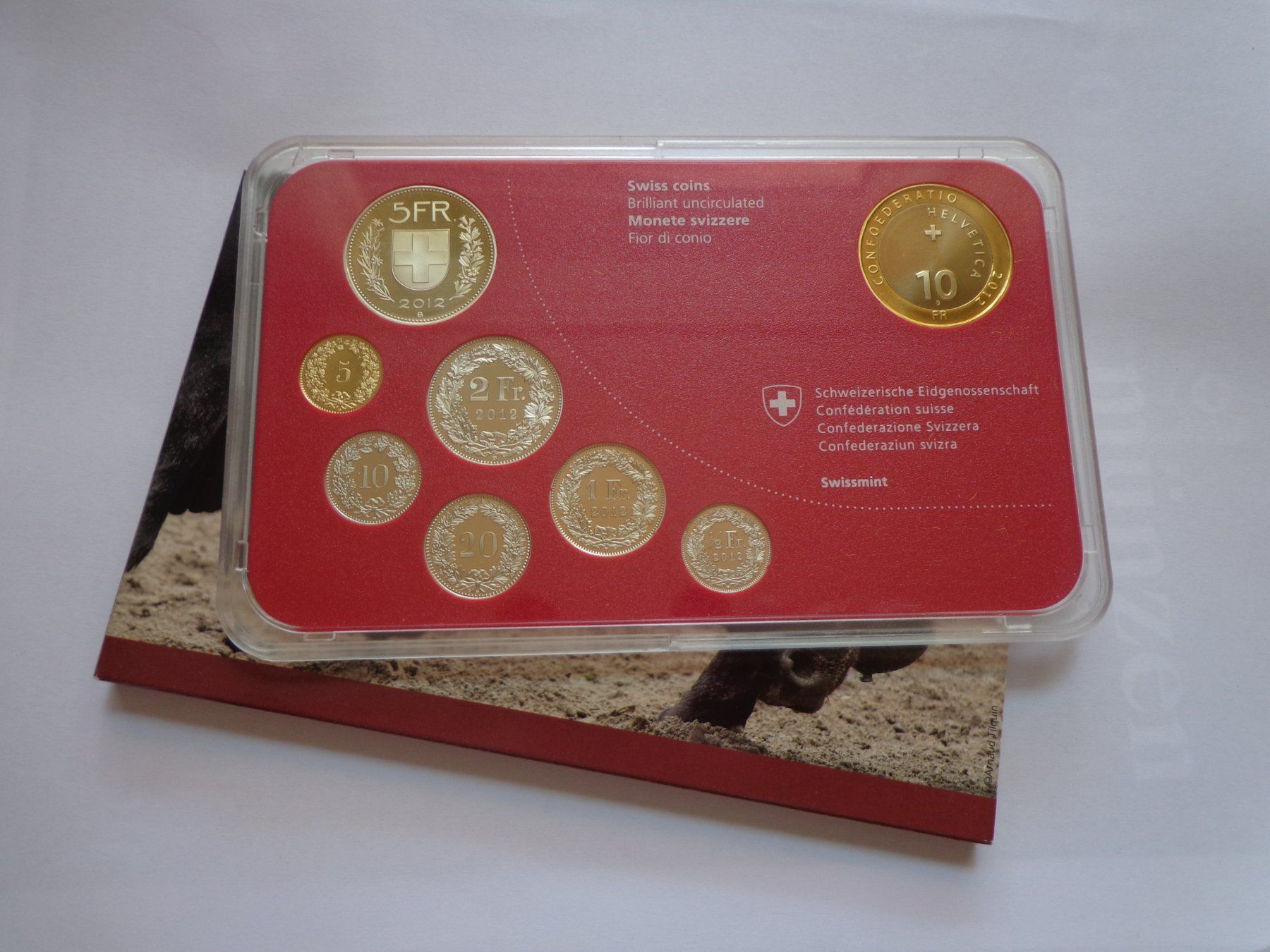 Toutes les monnaies: Münzsatz 2012 - Ringkuhkämpfe FDC – Neuf avec emballage d'origine à Pully par UCA01 1