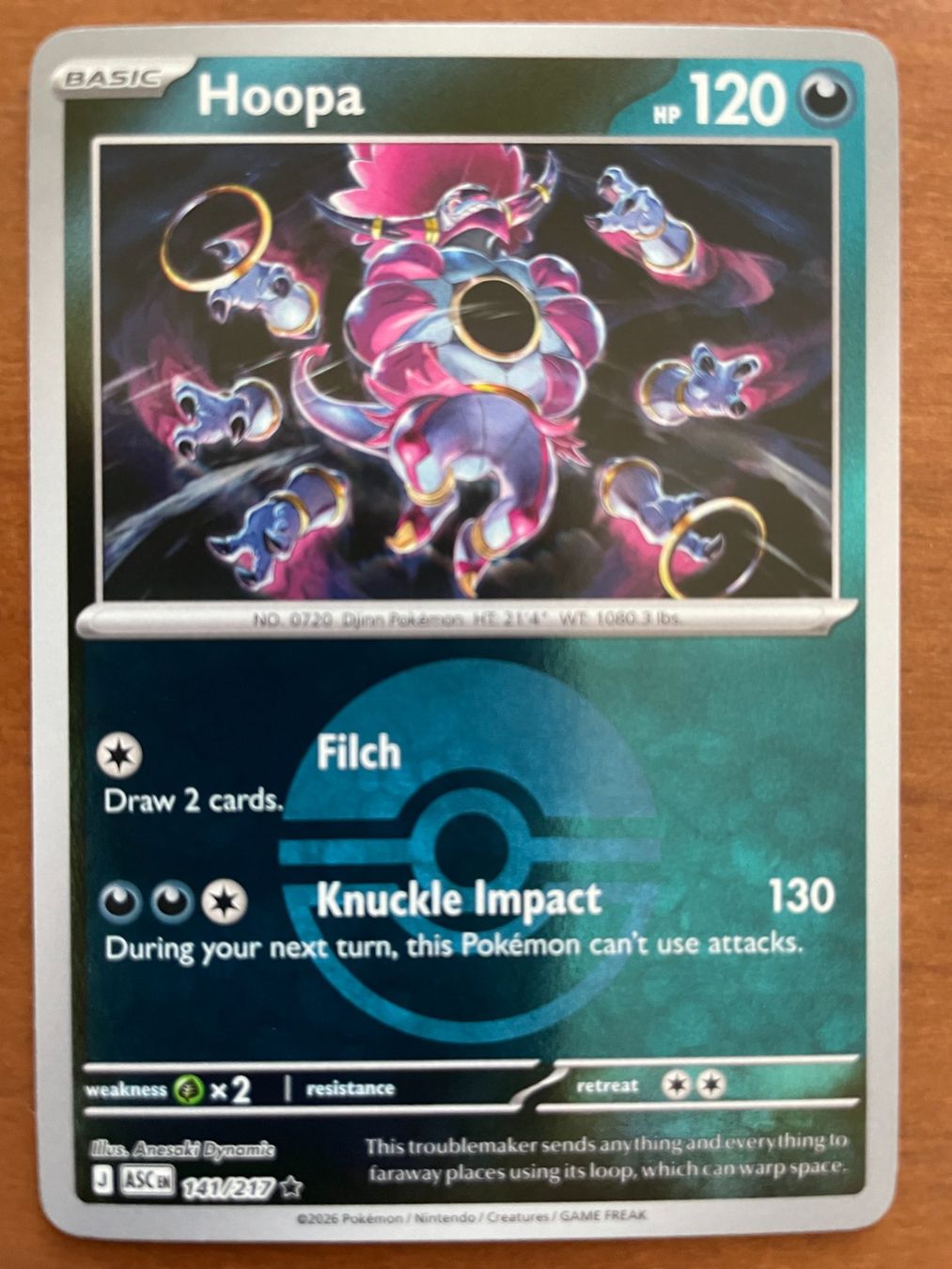 Pokémon Carte collezionabili: Pokemon Hoopa Reverse (Versand gratis) – Nuovo (secondo la descrizione) da Chur venduto da Angerson