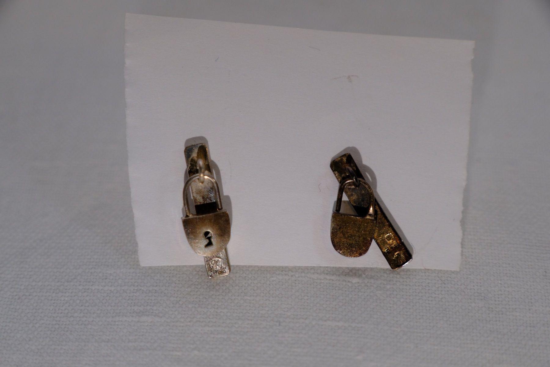 Orecchini pendenti & Orecchini a lobo: Silber 925 Ohrstecker/Anstecker - Sterling Schloss – Nuovo e nell'imballaggio originale da Fribourg venduto da Silver_Wat