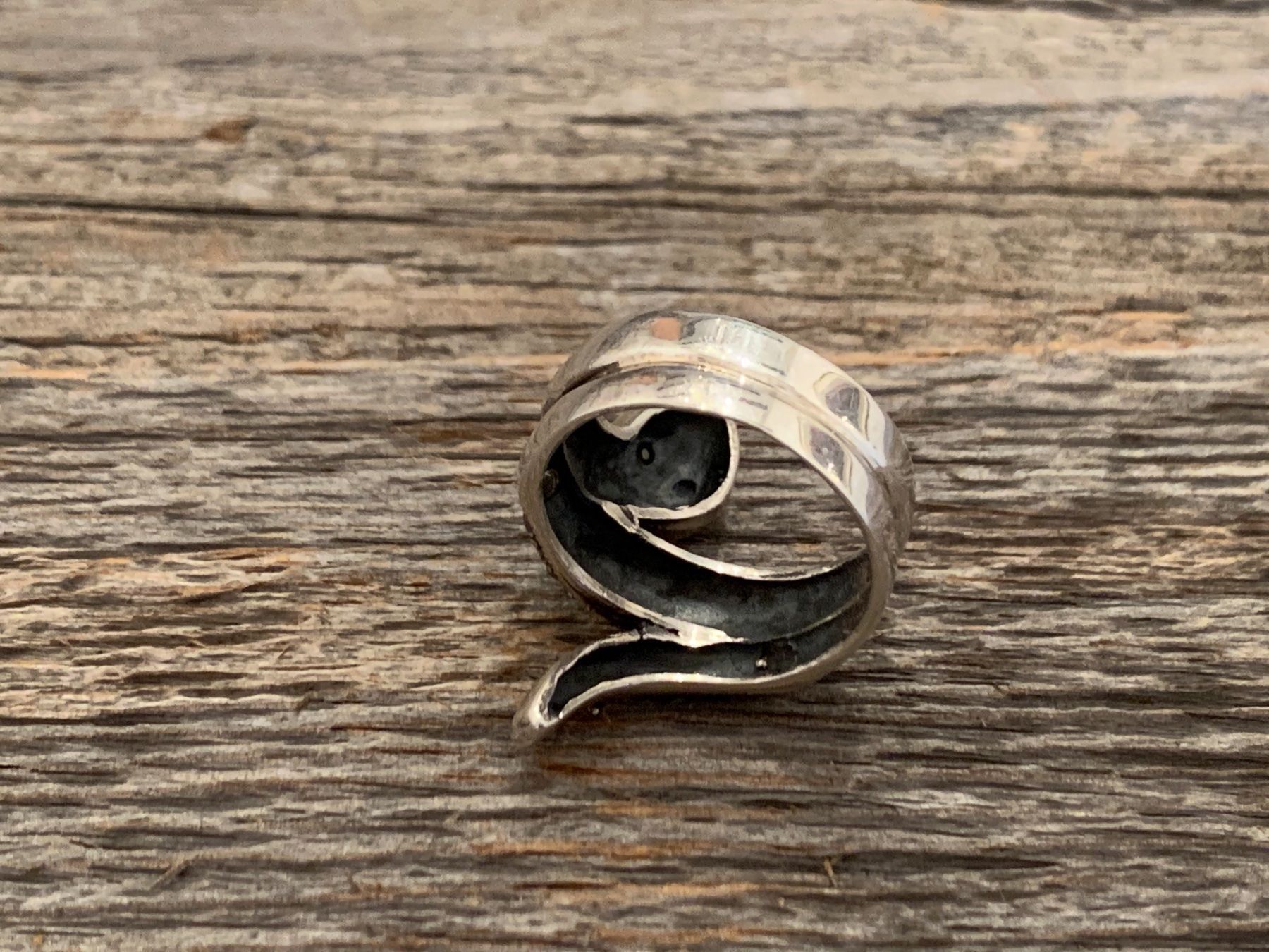 Anelli: Ring Schlange Sterling Silver mit Markasiten Gr 53,5 - mega! – Usato da Bern venduto da Jiffy 7