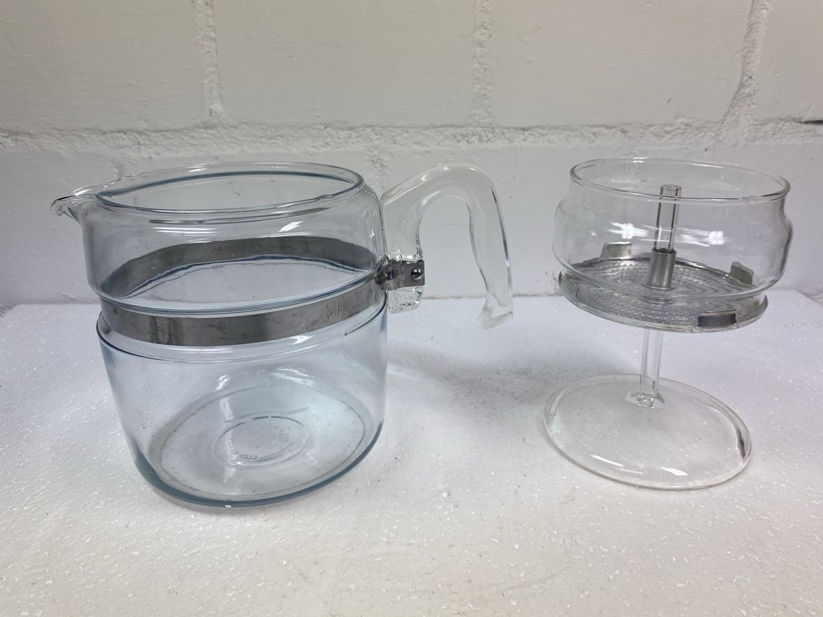 Théières: Glas Kaffeekanne Pyrex USA Stainless – D'occasion à sursee par trilli-tralli 4