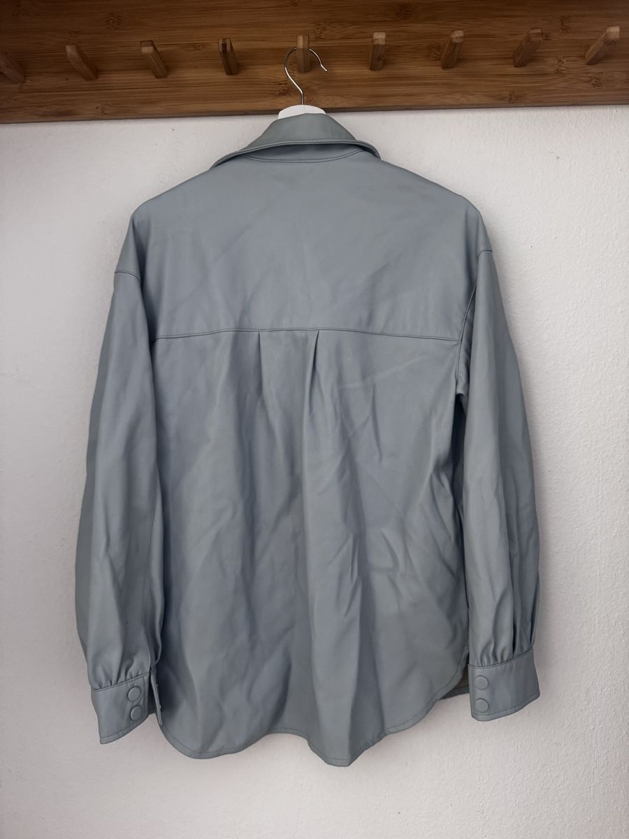 Giacche: Schicke Lederjacke in Hellblau, Grösse S – Usato da Emmenbrücke venduto da j_16 1