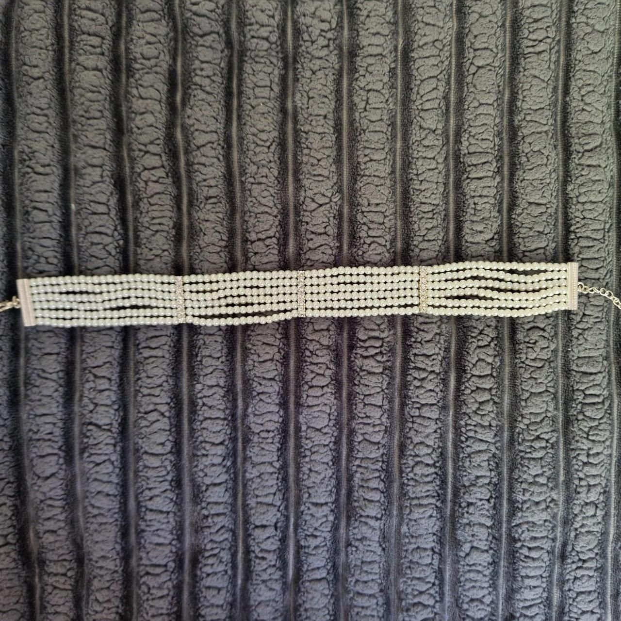Catenine: Perlen-Choker mit Strassverzierung – Usato da Schöfflisdorf venduto da lea_bc2w