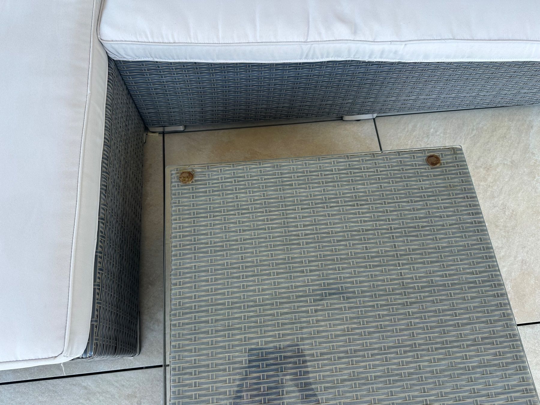 Divani: Lounge Set Rattanoptik mit Tisch – Usato da Lustmühle venduto da sar_7xmy 1