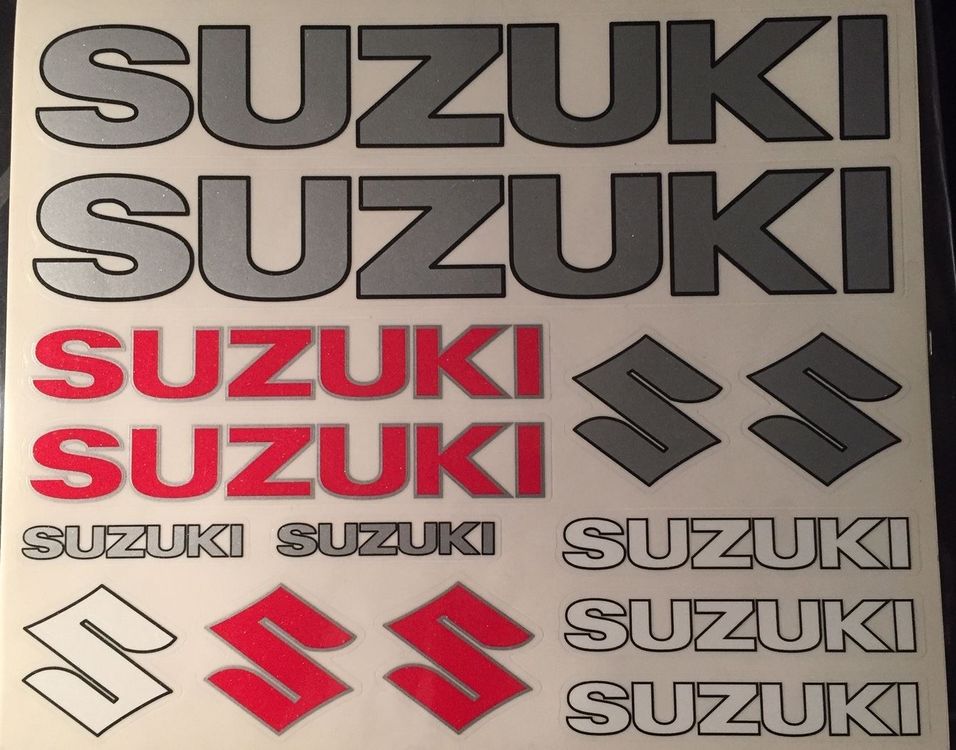 Suzuki Aufkleber Bogen 14teilig (963)
