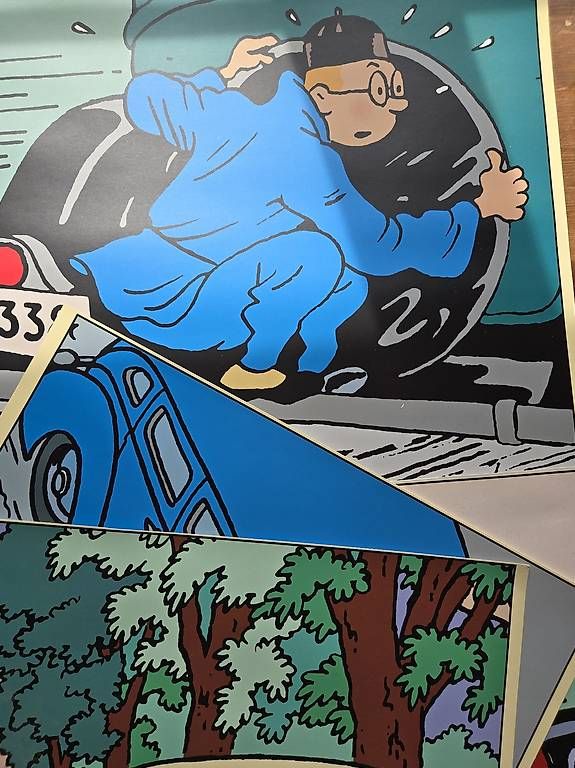 Fumetti: 6x Tim und Struppi Poster – Usato da Biel/Bienne venduto da Rouf7 4