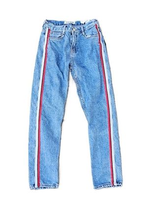coole Jeans Gr. 36 mit Streifen an der Seite