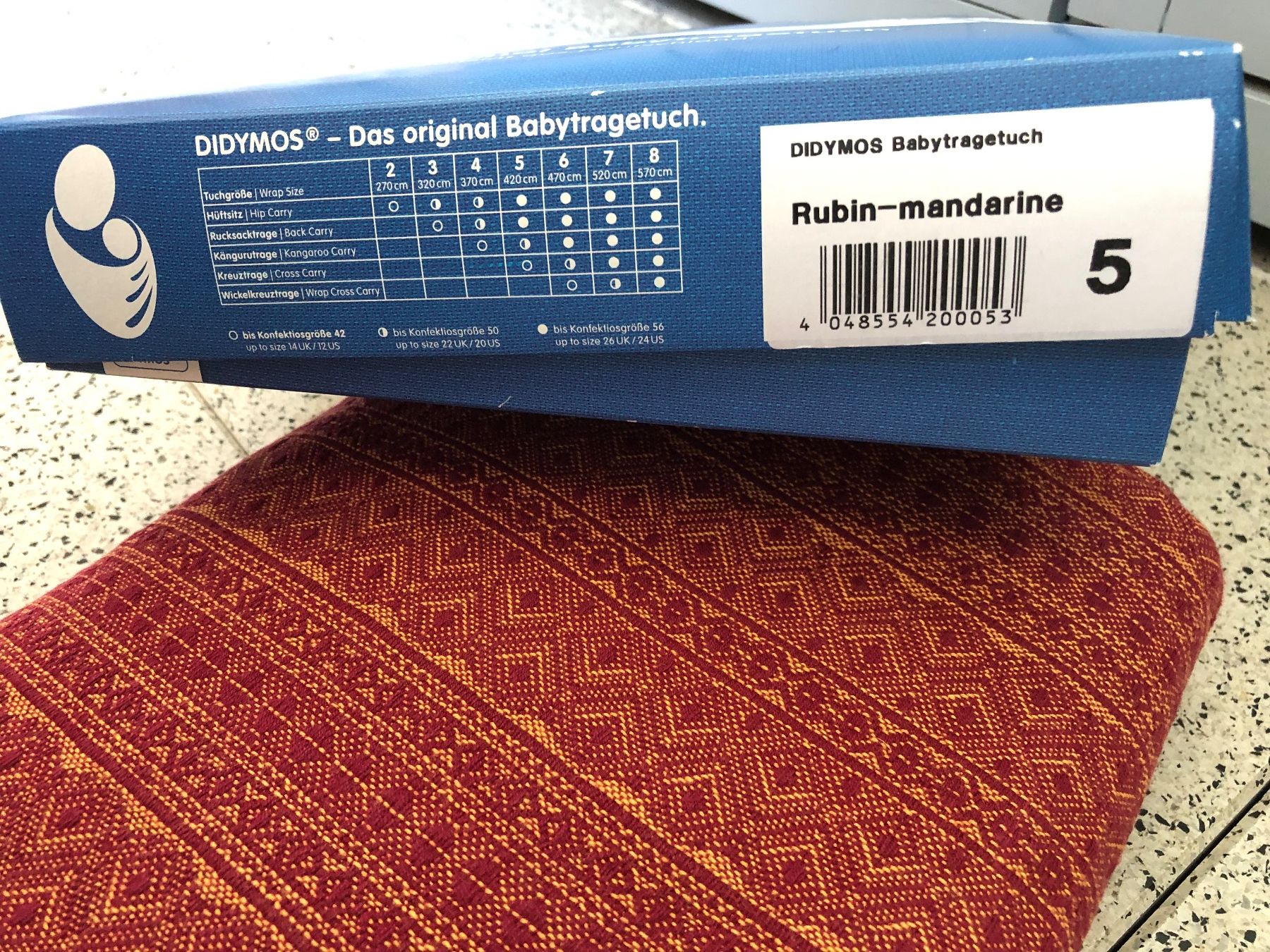 Didymos Marsupi portabebè: Wunderschönes,neues Tragetuch von Didymos – Usato da Basel venduto da reb_687c 1