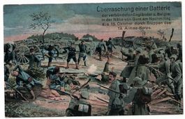 WK I : Überraschung einer Batterie… durch 19. Armee-Korps