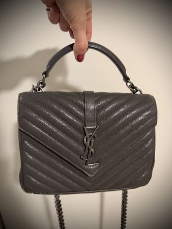 YveSaint Laurent Loulou Tasche grau – Original - guter Zusta