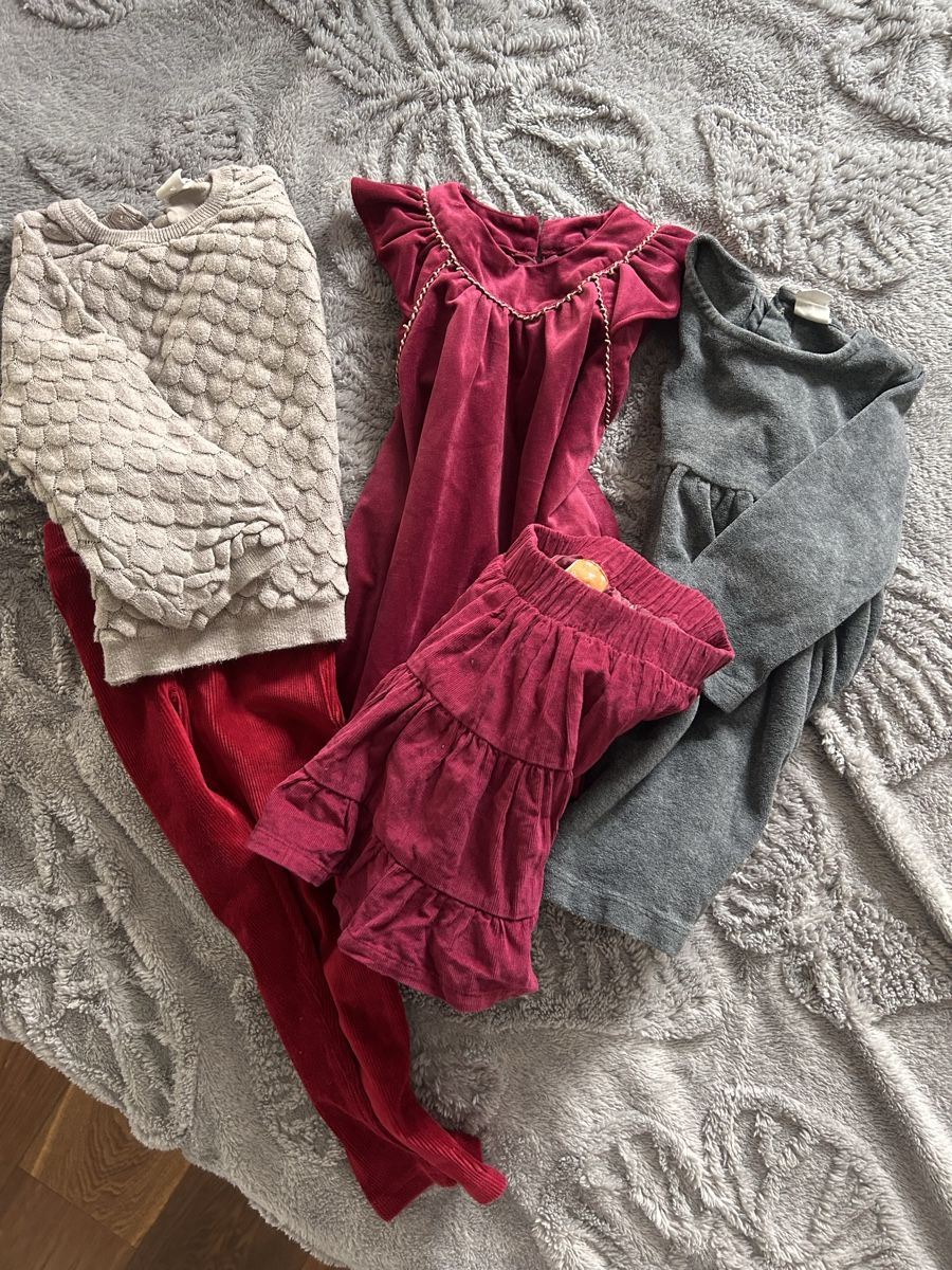 Lotti & Set di vestiti: Rote & graue Kleidchen, Gr. 92-98, Top Zustand, – Usato da Rheineck venduto da snc_g95p