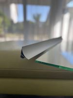 Wandglastablar mit Aluminiumschiene
