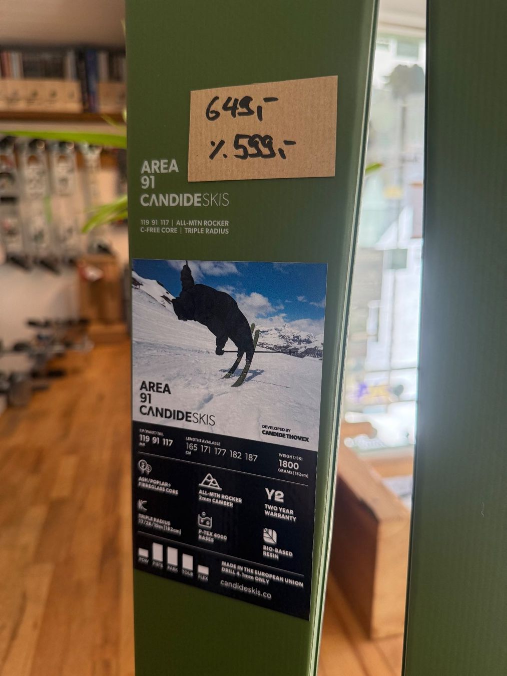 Sci: Candide Skis Area91 177cm – Nuovo e nell'imballaggio originale da Andermatt venduto da Made_In_Andermatt 1