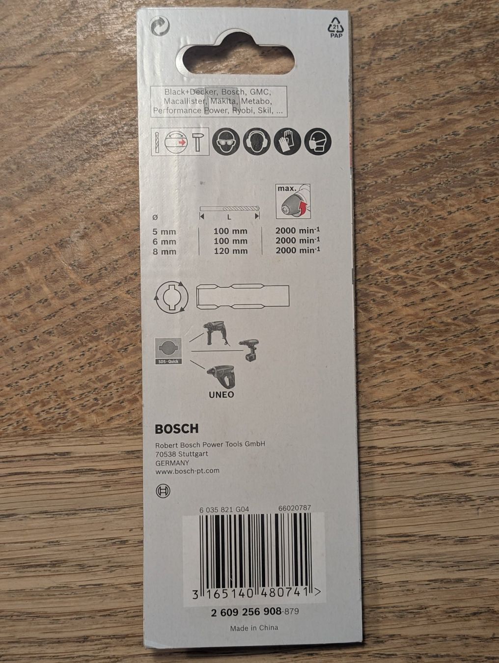 Bosch Alle Werkzeuge: SDS-Quick Bohrer Set Stein – Neu und originalverpackt aus Unterentfelden von Peperoni04 1