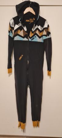 Jumpsuit ABK schwarz mit Kapuze Grösse S guter Zustand