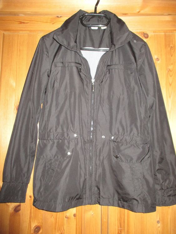 LEICHTE FREIZEIT WIND/REGEN JACKE SCHWARZ (Gebraucht) in
