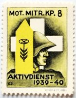Soldatenmarke 2.WK, Mot Mitrailleur Kp 8, Wi Mot 19