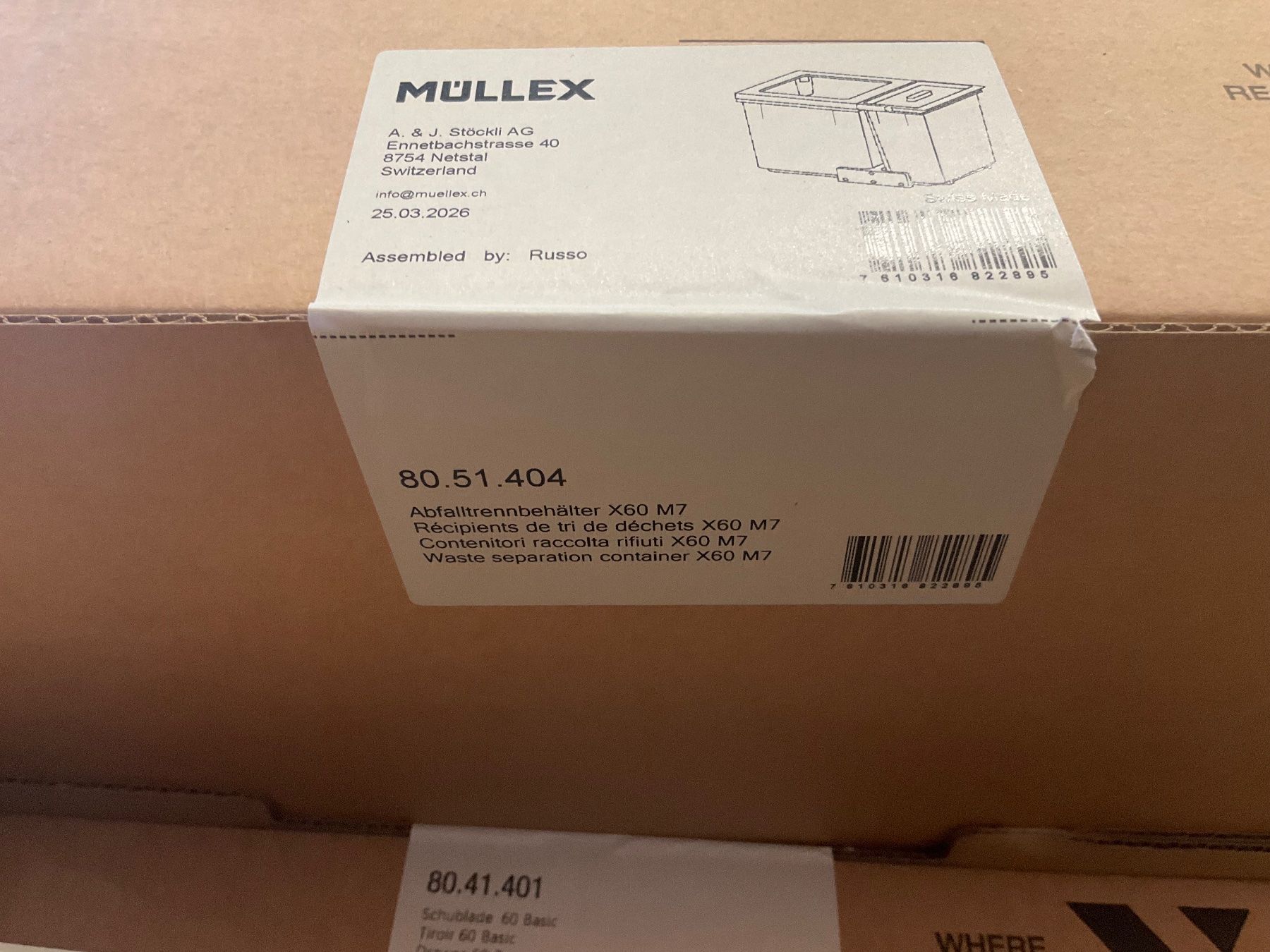 Müllex Poubelles: 079 Müllex Abfallsystem X60 M7 Basic Pro – Neuf (Voir description) à Derendingen par Meisterstuecke 5
