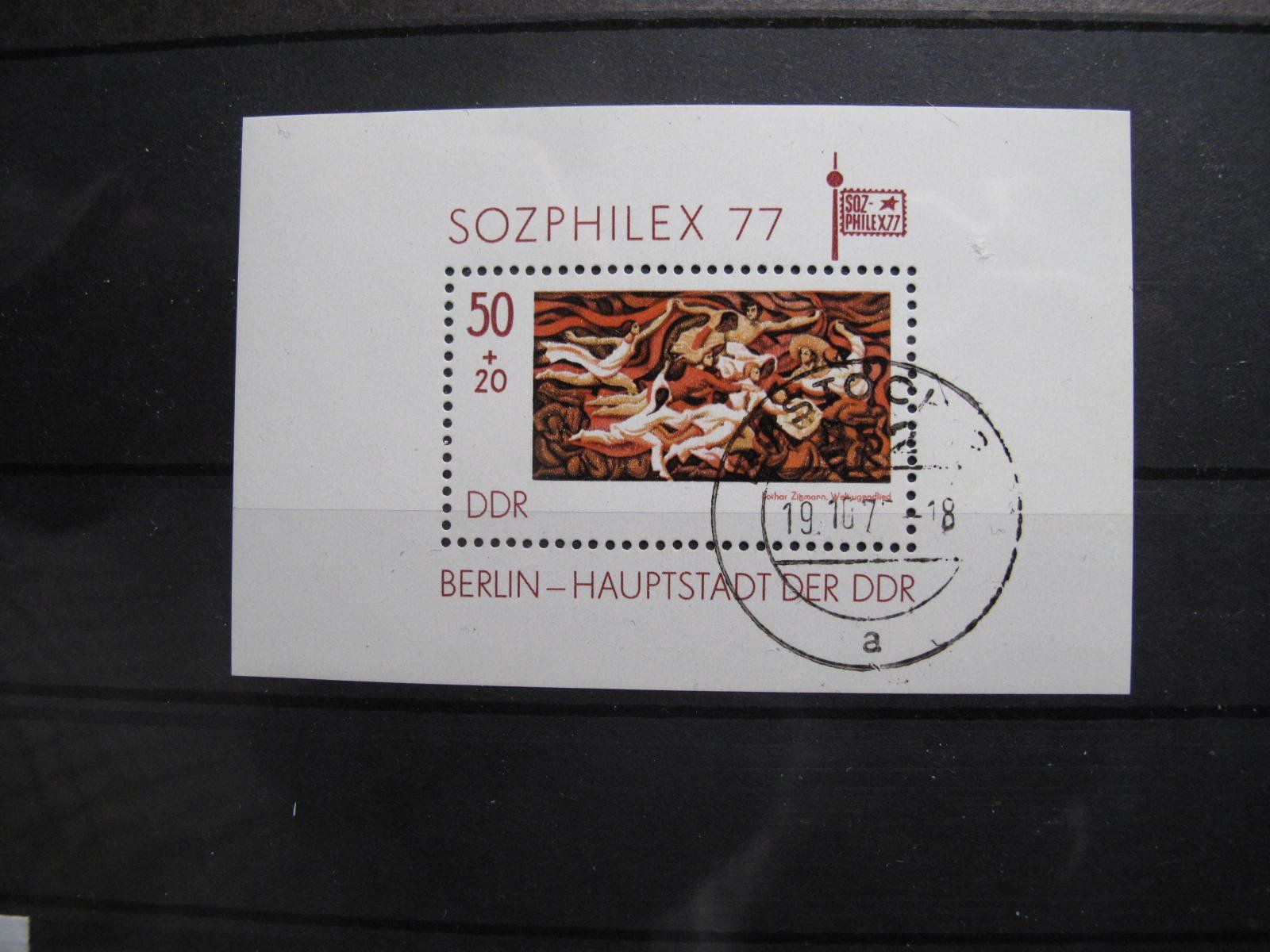 Tutti i francobolli: DDR 1977  Sozphilex Blk 48 gest – Usato da Wil SG venduto da fva01