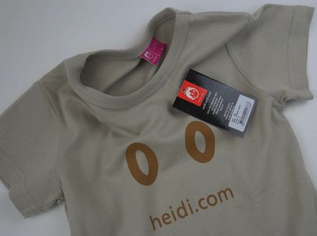 Heidi.com Damen Heidi T-Shirts/Made in Turkey/beige/Gr.M/NEU
