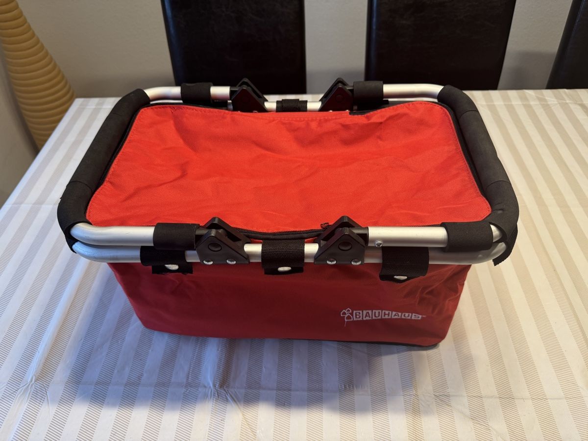 Altro per la casa: Roter Einkaufskorb / Reisekorb mit Aluminiumrahmen – Usato da Glattfelden venduto da Nusa800 3