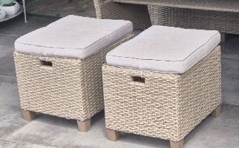 Sedie a sdraio: Langer Sessel mit Kissen plus 2 Hocker – Usato da Hochdorf venduto da Katja014 2