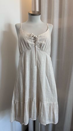 Kleid Sommerkleid kurz cremefarben Grösse M neuwertig