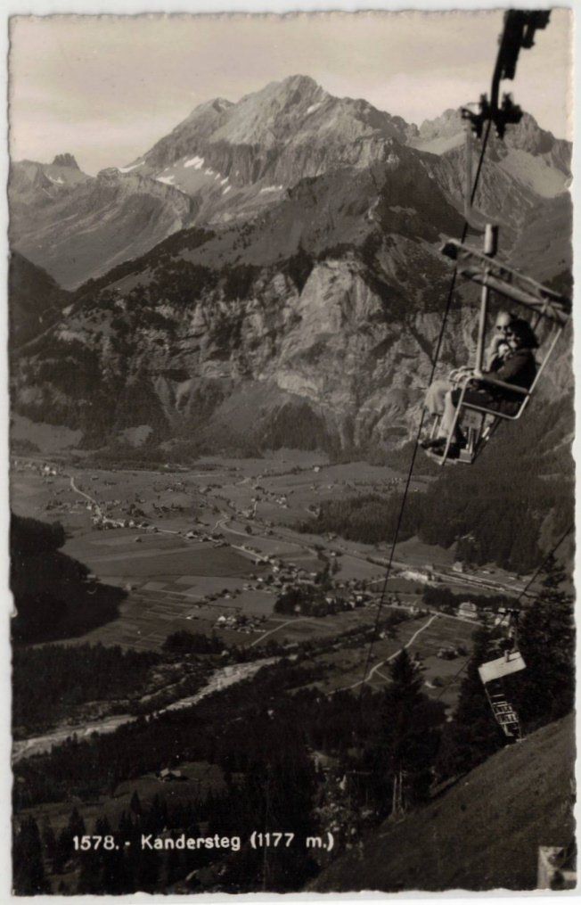 Cartoline postali: Kandersteg - Sessellift Oeschinen – Usato da Binningen venduto da Mountainrider